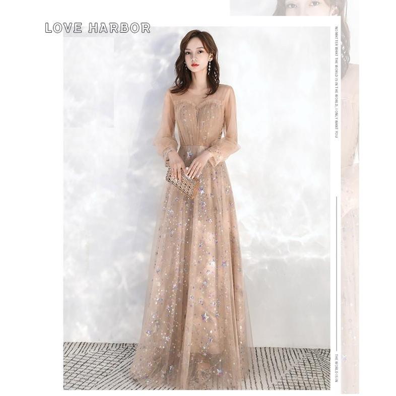 パーティードレス ロング ドレス ワンピース 袖あり きれいめ おしゃれ 大きいサイズ 結婚式 お呼ばれ ドレス 個性的 大人可愛い イブニングドレス ロング丈 マ No1927 Marmelo Sunnyday 通販 Yahoo ショッピング