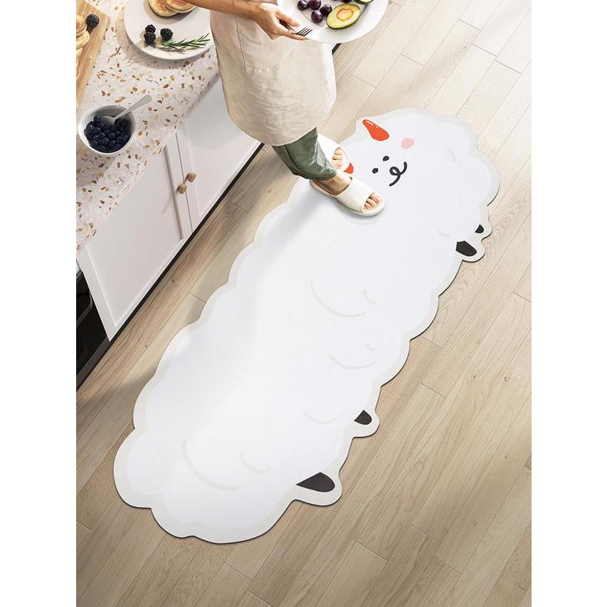 キッチンマット フロアマット インテリア マット エントランス 玄関 大きいサイズ 横長 ポップ カジュアル インスタ映え おしゃれ 可愛い ラブリー 遊び心 犬 ト Rm0018 Marmelo Sunnyday 通販 Yahoo ショッピング