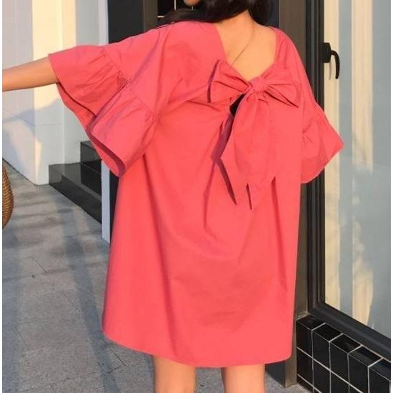 ミニワンピース ワンピース ミニ ワンピ ゆったり 夏ワンピース 夏 リゾート リゾートワンピ ドレスワンピース ワンピドレス 韓国 レディース ファッション St00 Marmelo Sunnyday 通販 Yahoo ショッピング