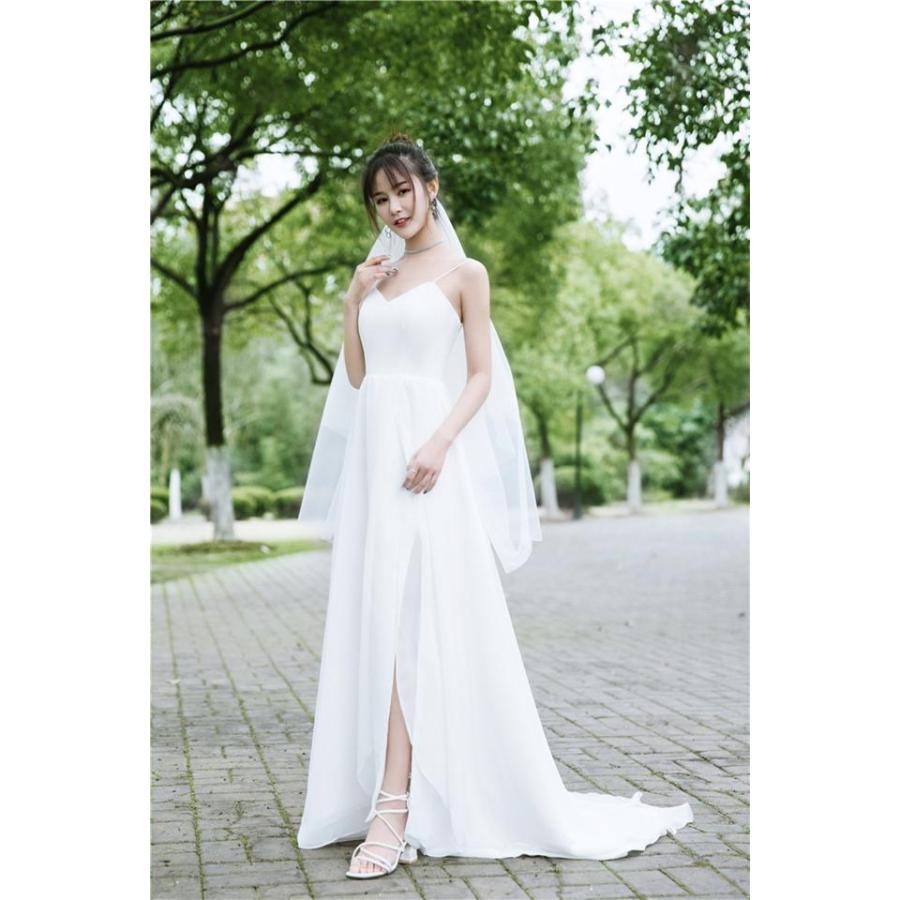 ウェディングドレス 二次会 花嫁ドレス 結婚式 ドレス パーティードレス Aライン ストレート 大人 シンプル おしゃれ きれいめ ナチュラル カジュアル 大きいサ Wd0028 Marmelo Sunnyday 通販 Yahoo ショッピング