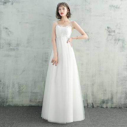 ウェディングドレス 二次会 花嫁ドレス 結婚式 ドレス パーティードレス Aライン おしゃれ カジュアル 可愛い 大きいサイズ Xl 2xl 袖なし ナチュラル ロングド Wd0040 Marmelo Sunnyday 通販 Yahoo ショッピング