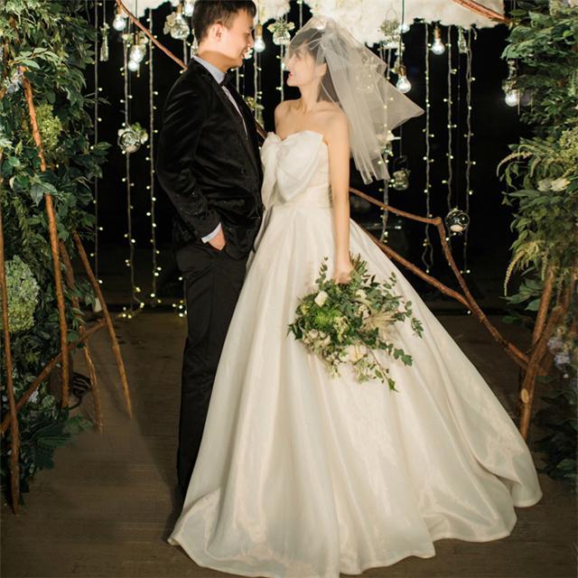 ウェディングドレス 二次会 花嫁ドレス 結婚式 ドレス パーティードレス Aライン おしゃれ かわいい ナチュラル カジュアル きれいめ レトロ 大きいサイズ Xl 2x Wd0056 Marmelo Sunnyday 通販 Yahoo ショッピング