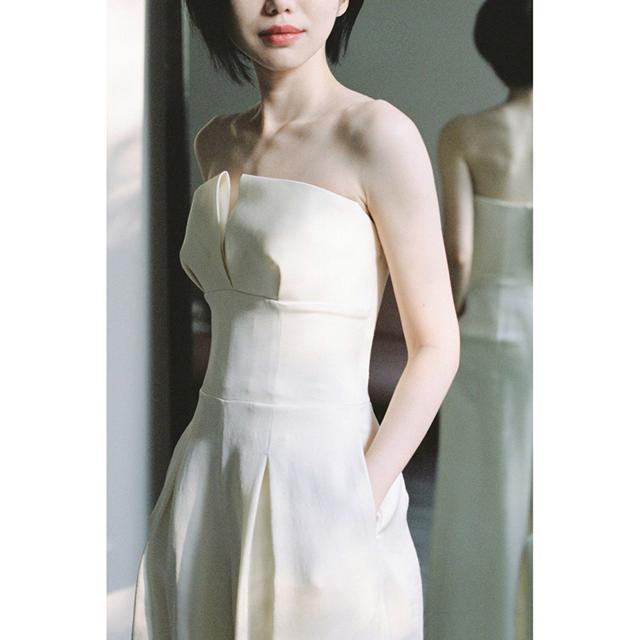 パンツドレス 白 ウェディングドレス パンツ 二次会 花嫁ドレス 結婚式 ドレス パーティードレス パンツ おしゃれ 個性的 きれいめ 大人 かっこいい 大きいサイ Wd0068 Marmelo Sunnyday 通販 Yahoo ショッピング