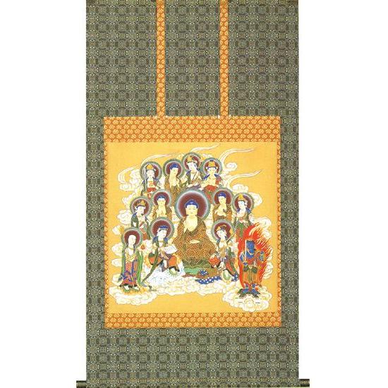 掛け軸 十三佛（田島 翠峰） 掛軸 美術、工芸品-日本画-楽器、手芸、コレクション