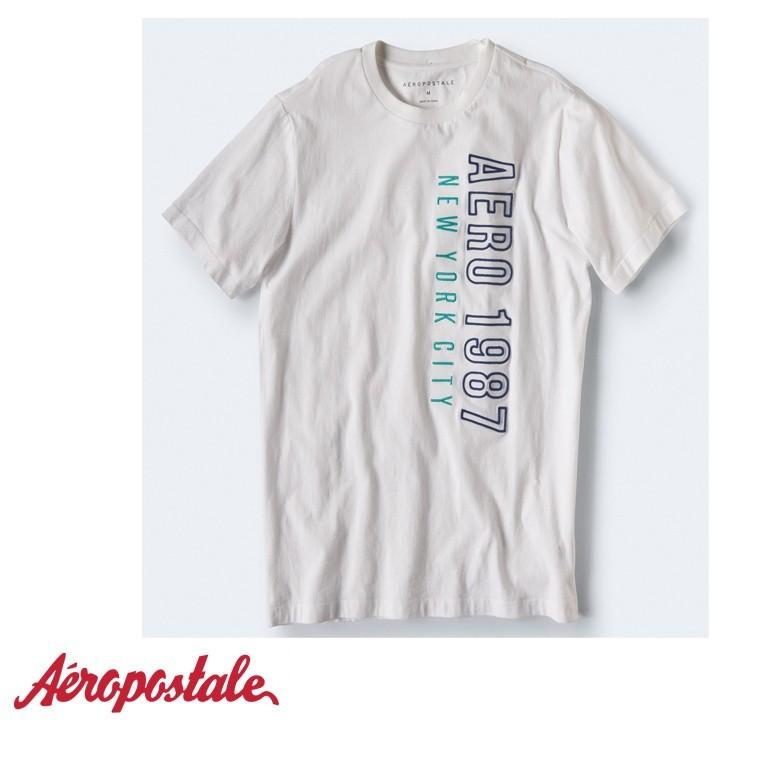 エアロポステール aeropostale エアロ ポステール Tシャツ 半袖Tシャツ サーフブランド サーフ系 ブランド サーファー アメカジ ファッション ホワイト | AEROPOSTALE