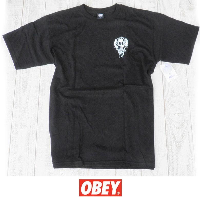 オベイ OBEY Tシャツ 半袖Tシャツ ストリートブランド ストリート系 ブランド スケーター アメカジ ファッション ブラック | OBEY