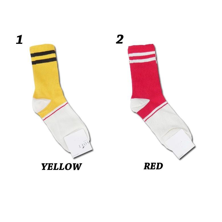 送料無料 靴下 ソックス メンズ SOX スケーター ストリート サーフ スケボー おしゃれ ユニセックス レッド ホワイト イエロー グレー |  | 01