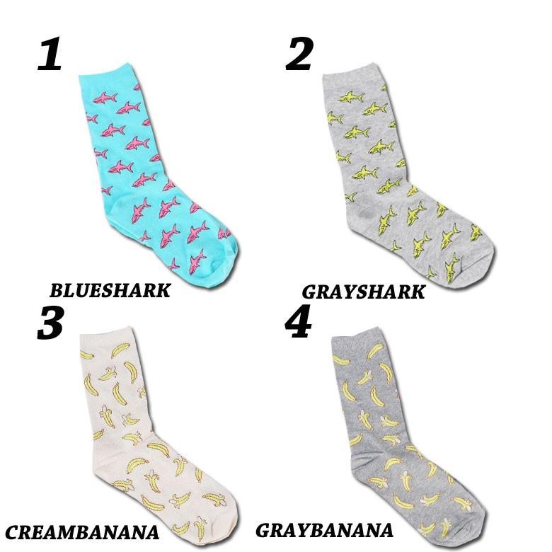 送料無料 靴下 ソックス メンズ SOX スケーター ストリート サーフ スケボー おしゃれ ユニセックス ブルー クリーム グレー |  | 01