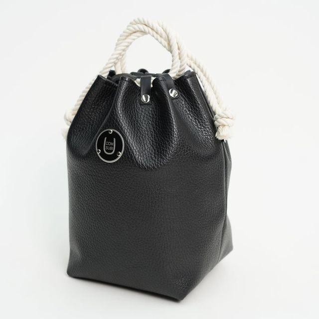 COMUSUBI (コムスビ) ／ COMUSUBI BAG "Leather" -Black-｜maroonwebstore｜02