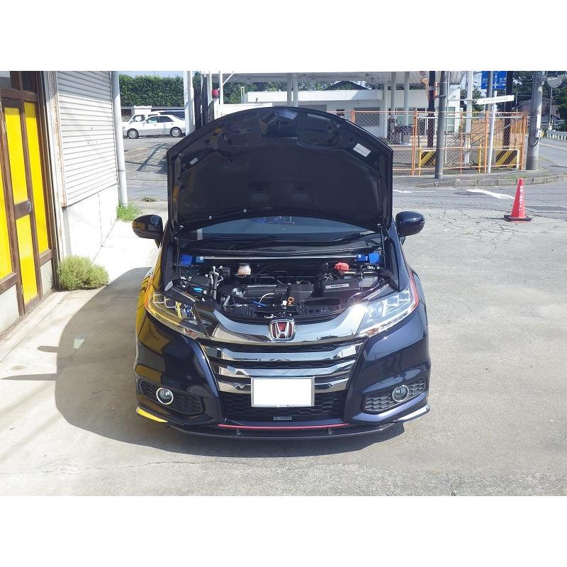 ホンダ：オデッセイ[RC1]ボンネットダンパー　ブラックカーボン |  | 01