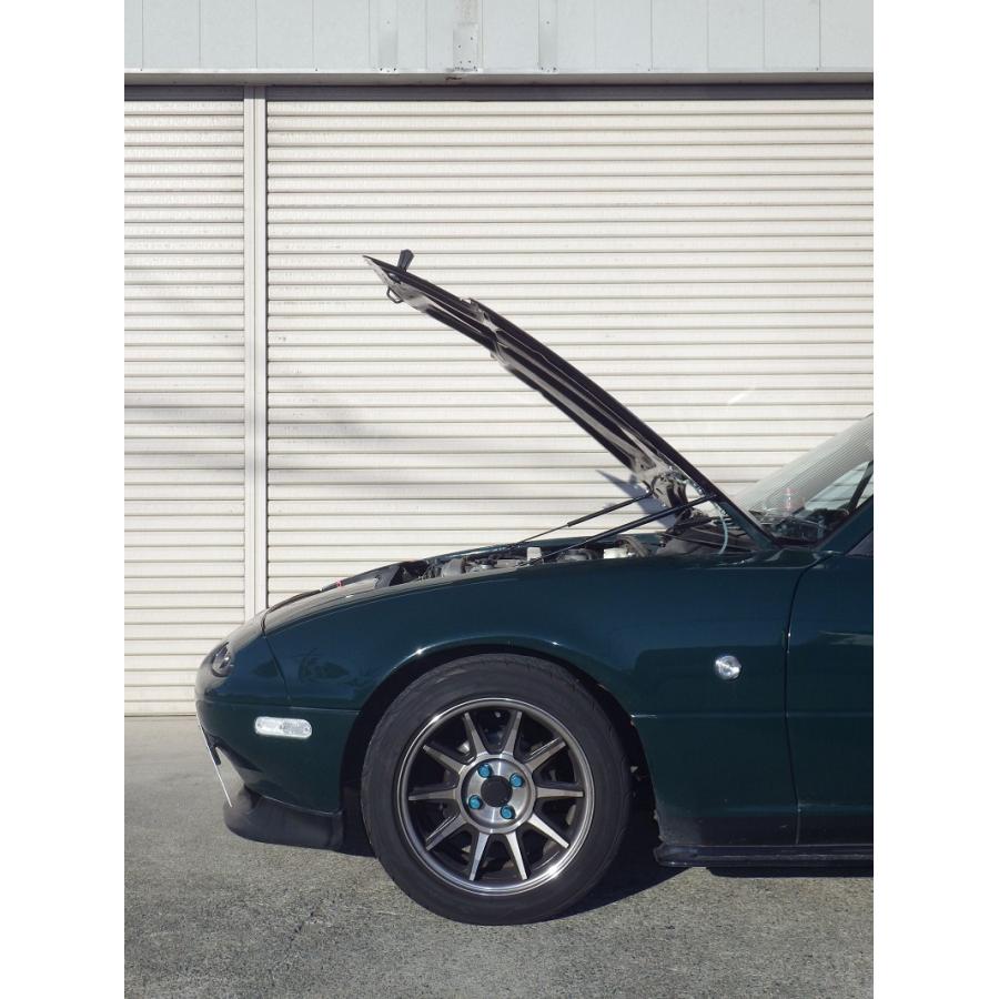 マツダ：ユーノスロードスター[NA6CE]用ボンネットダンパー ブラック