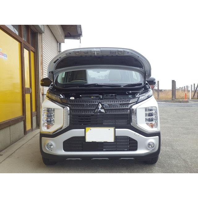 三菱：ekクロス[B35W］用ボンネットダンパー ブラックカーボン