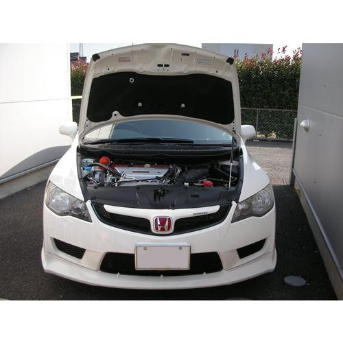 ホンダ：シビック TypeR［FD2］ボンネットダンパー　ブラックカーボン |  | 01
