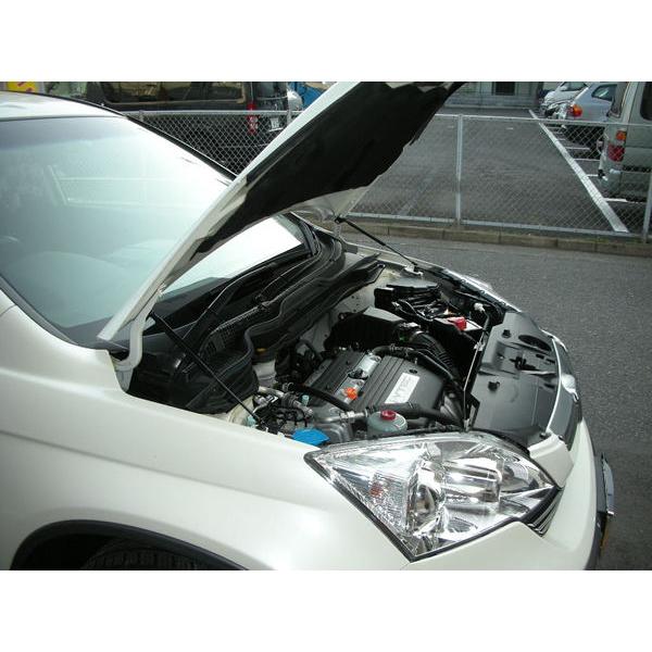 ホンダ：ＣＲ-Ｖ［RE4］ボンネットダンパー　シルバーカーボン | 