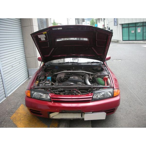日産：スカイライン ［HCR32]ボンネットダンパー ブラックカーボン 