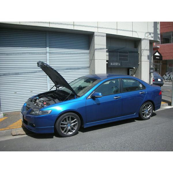 ホンダ：アコードユーロＲ［CL7］用ボンネットダンパー　ブラックカーボン | 