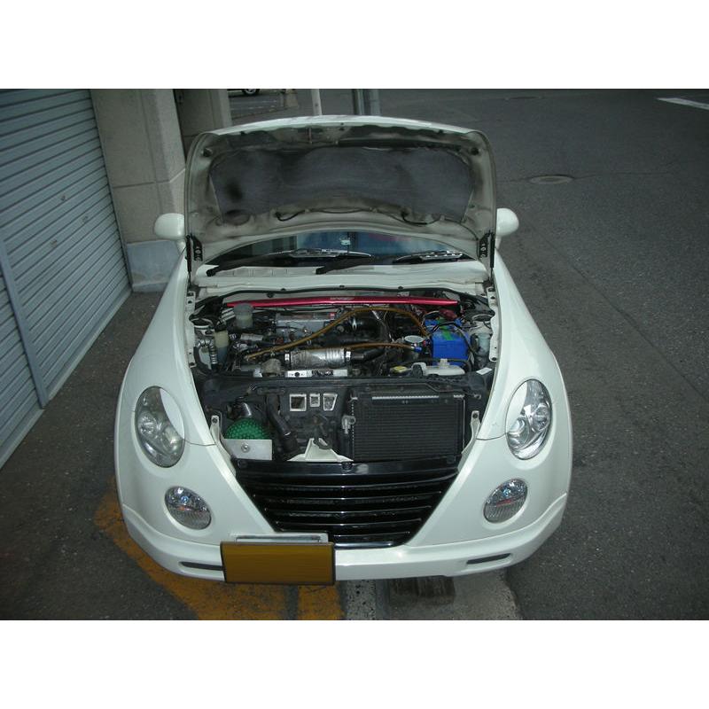 【日本語取付マニュアル付】L880Kコペン　ボンネットダンパー　黒 ダイハツ：コペン＜L880K＞ ボンネットダンパー / ブラック