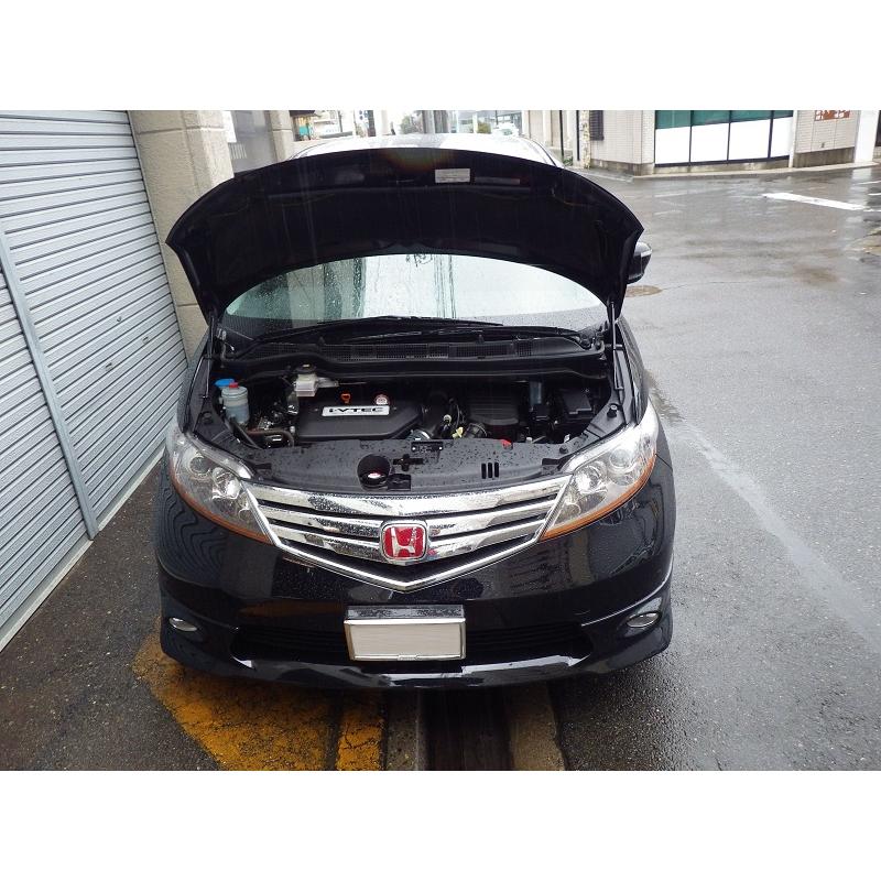 ホンダ：エリシオン［RR1］用ボンネットダンパー ブラックカーボン