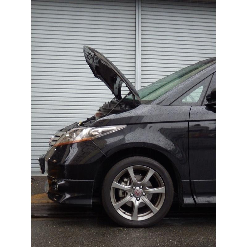 ホンダ：エリシオン［RR1］用ボンネットダンパー ブラックカーボン