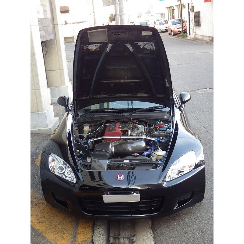 ホンダ：S2000［AP1］　ボンネットダンパー　シルバーカーボン |  | 01