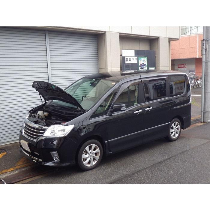 ニッサン：セレナ[C26]ボンネットダンパー　ブラックカーボン | 