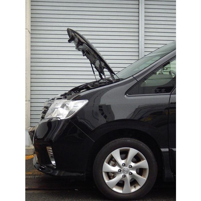 ニッサン：セレナ[C26]ボンネットダンパー　ブラックカーボン |  | 02