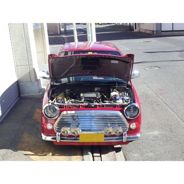 ダイハツ：ミラジーノ[L700S]用ボンネットダンパー シルバーカーボン