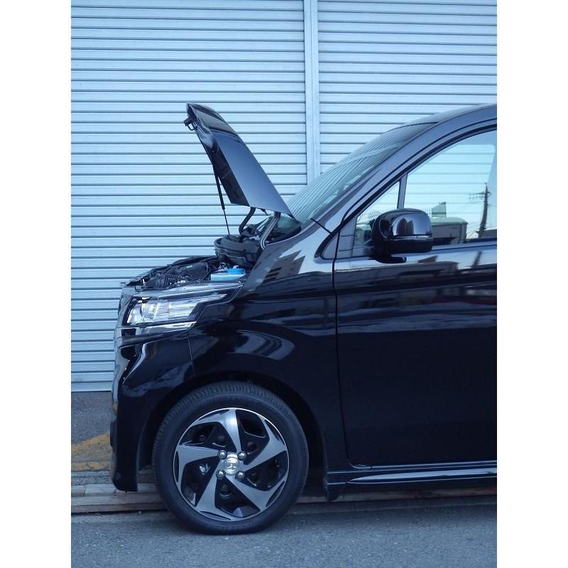 ホンダ：N-WGNカスタム[JH1]用ボンネットダンパー シルバーカーボン