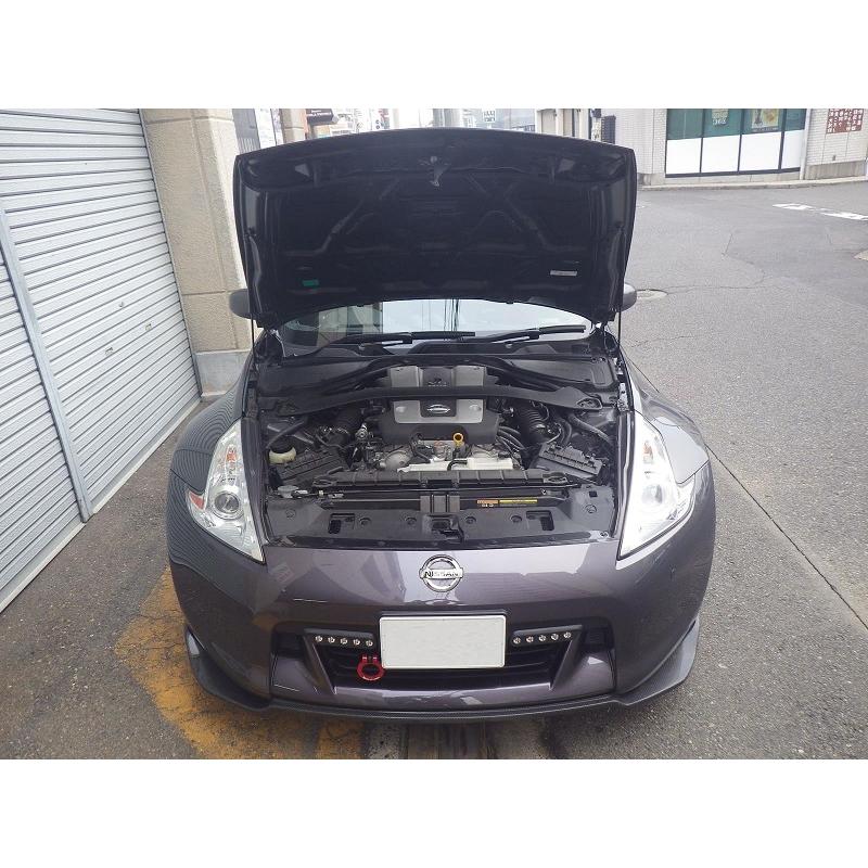 ニッサン：フェアレディZ[Z34]用ボンネットダンパー・シルバーカーボン