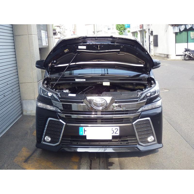 トヨタ：ヴェルファイア[AGH30W]用ボンネットダンパー　シルバーカーボンタイプ |  | 01