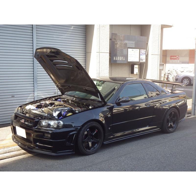 BNR-34 R34GT-R スカイライン用 ボンネットフードロックステー 新品 正規品】 日産 スカイライン GT-R BNR34 R34 純正 ボンネット キャッチ