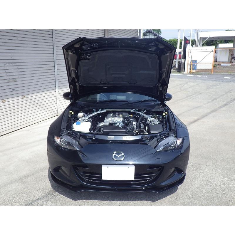 マツダ：ロードスター[ND5RC]ボンネットダンパー ブラックカーボン
