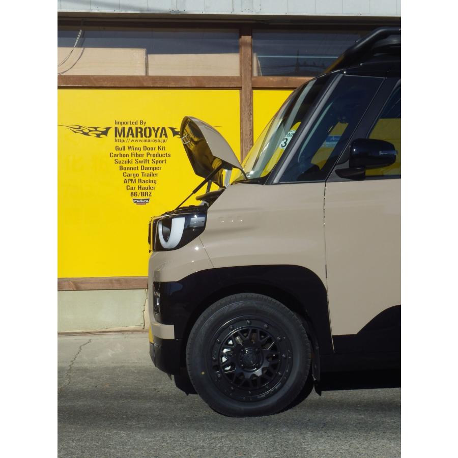 値下げDELICA MINI専用MAROYAボンネットダンパー 三菱：新型デリカミニ［BA6A］ボンネットダンパー スタンダードタイプ