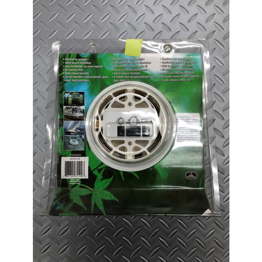 SUNFORCE SOLAR VENT 1000 換気扇 ソーラーパワーの画像