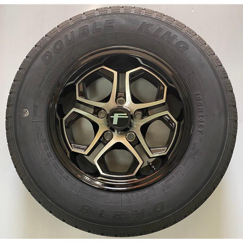 カーゴトレーラー対応JWL-Tマーク入りアルミホイール 14インチ タイヤ