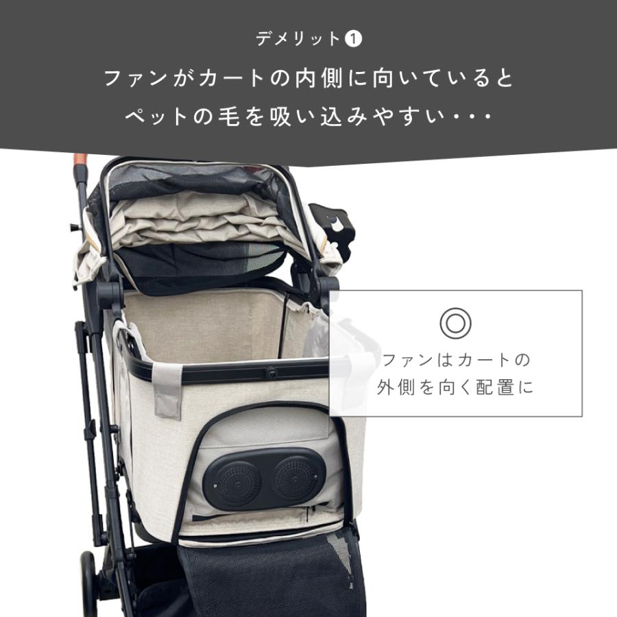 ファン付きペットカートシート PEPEL 本体のみ ファンシート ペット