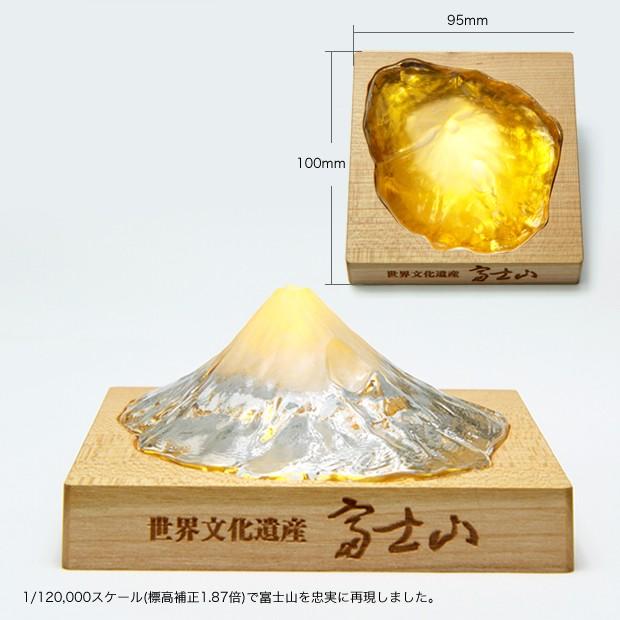 富士山 ペーパーウェイト 日本製 ガラス 特殊 模型 国土地理院承認