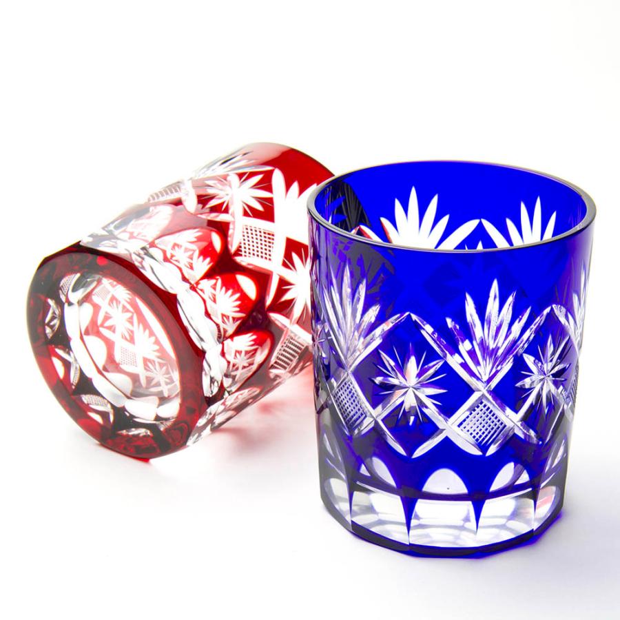 星切子 オールドペアグラス 田島硝子 江戸切子 お祝い ギフト