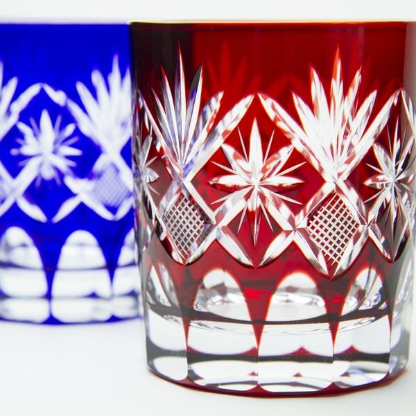 星切子 オールドペアグラス 田島硝子 江戸切子 お祝い ギフト