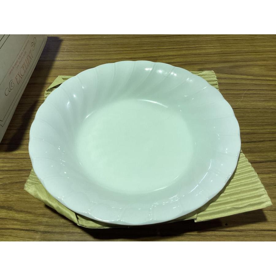 皿 ひねり縁取り 白 EXCELLENT エクセレント 4枚セット ★0025 A-2 | 