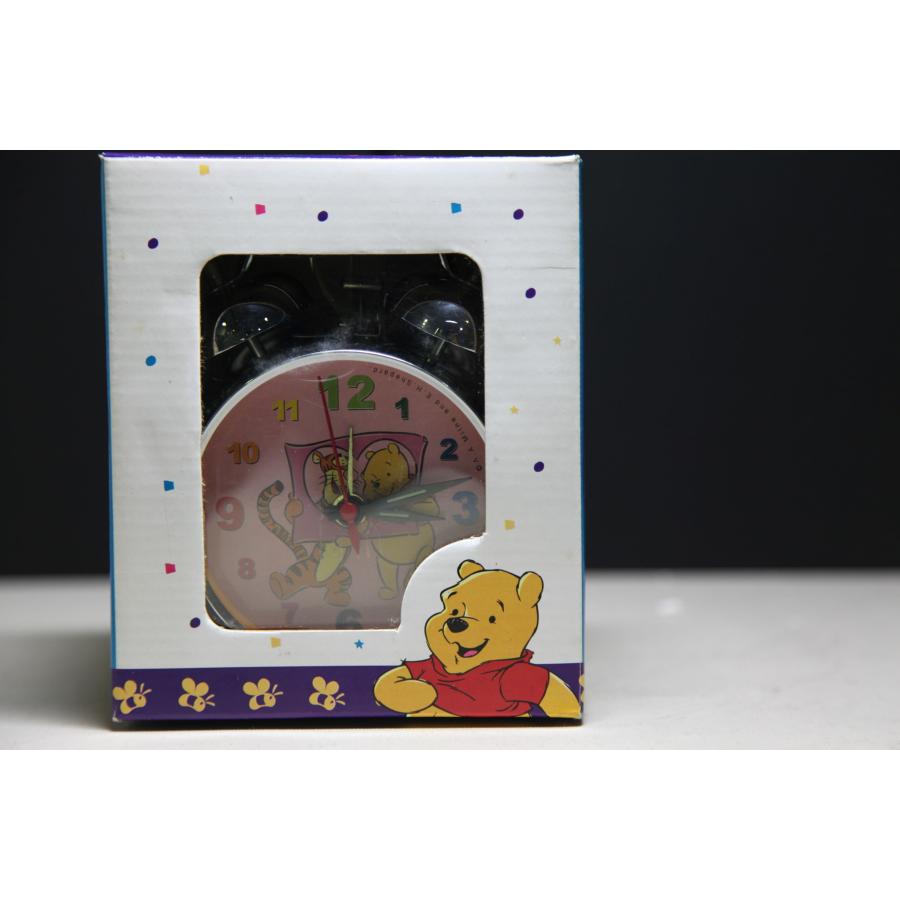 くまのプーさん アラーム時計 目覚まし時計(2) ディズニー  ねじ巻き式 ゼンマイ式 ジャンク 中国製 インテリア ★0036 A-3 | 