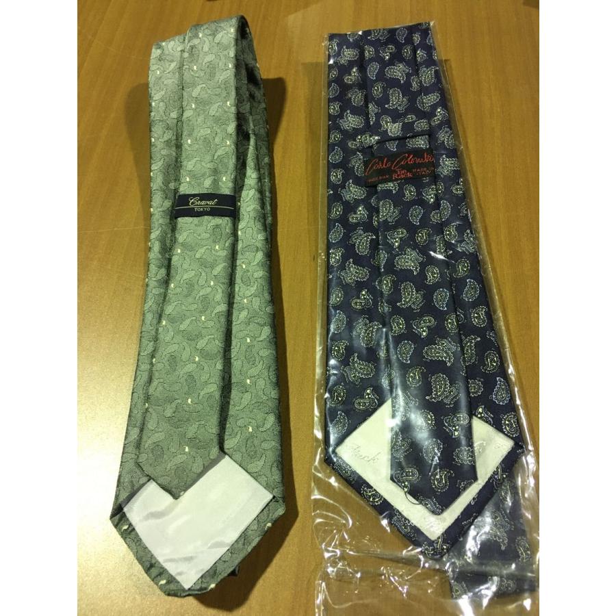 ネクタイ 2本まとめ売り 日本製 イタリア製 クラバット ペイズリー柄 未使用 ★0043 A-3 |  | 01