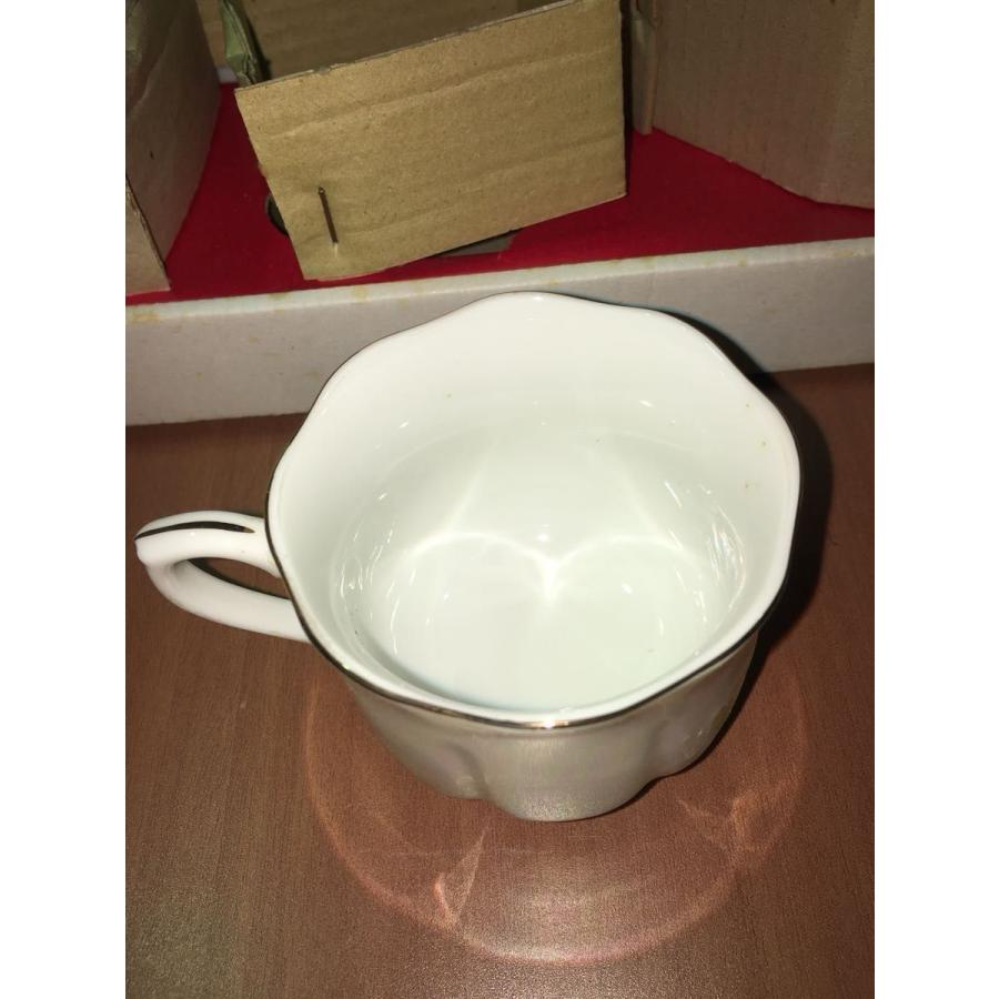 ティーポット １つ ティーカップ ソーサー 5客 セット 受け皿 コースター 陶器 ラスター仕上げ 未使用 ★0047 B-2 |  | 03