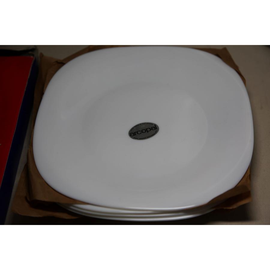 大皿　 パーティー皿 ４枚  セット　白　無地　ブランシェ　陶器　アサヒ　Asahi フランス製 未使用 ★0052 B-2 |  | 01