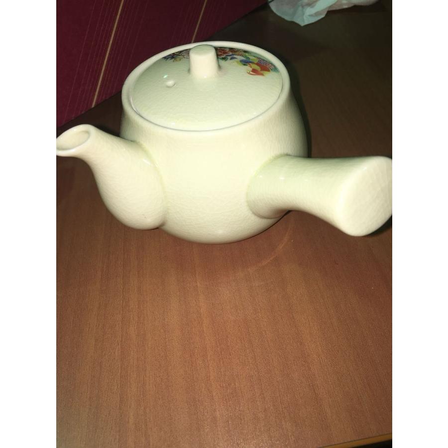 九谷焼 急須 湯呑み 5客 セット 陶器 白 花柄 茶器 未使用 ★0055 B-2 |  | 02