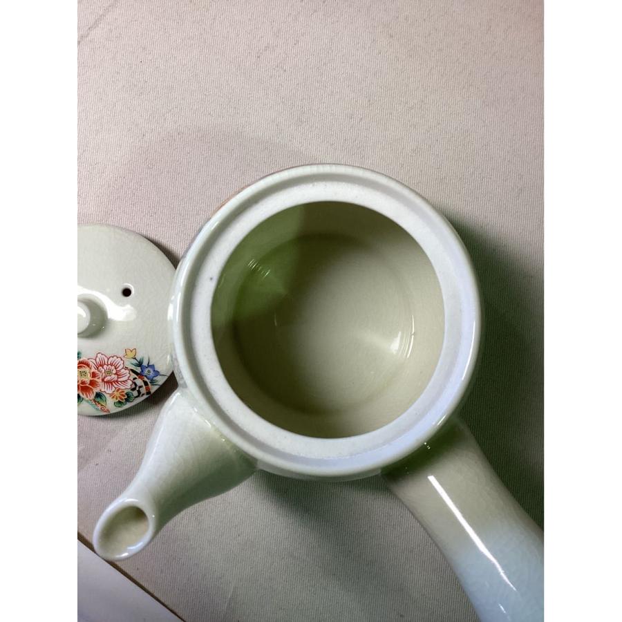 九谷焼 急須 湯呑み 5客 セット 陶器 白 花柄 茶器 未使用 ★0055 B-2 |  | 06