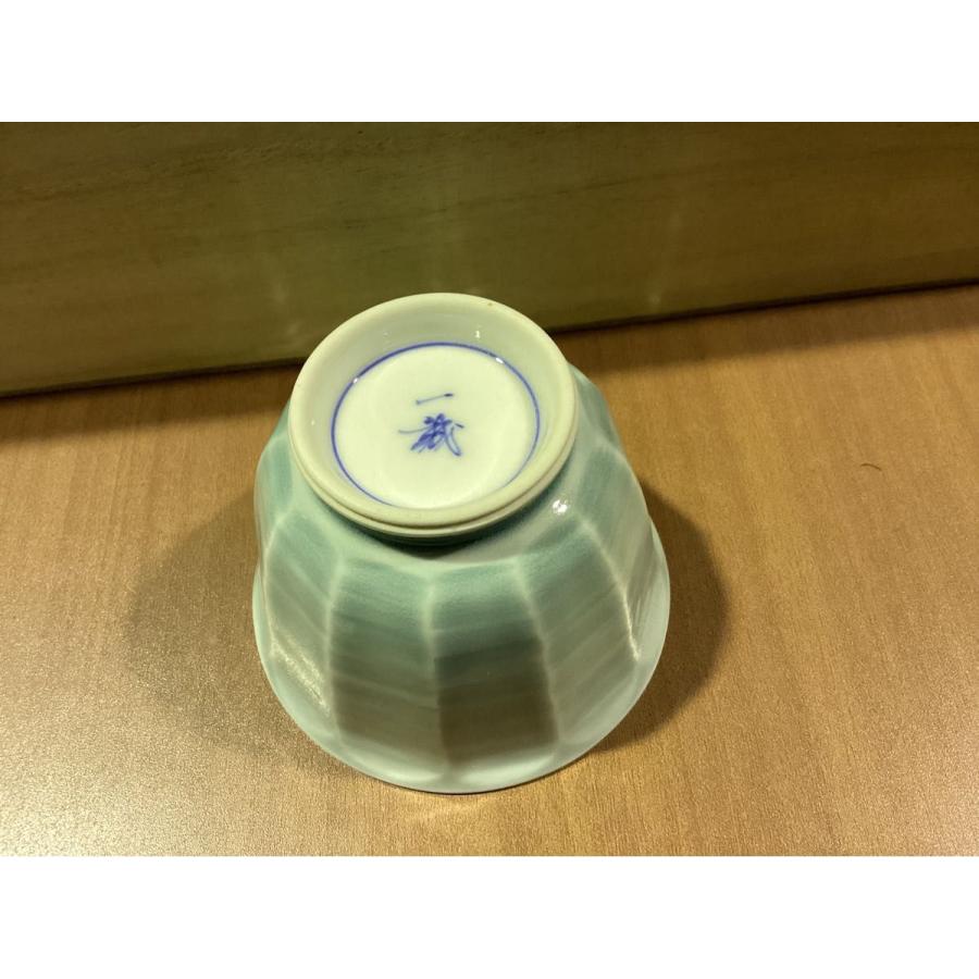 煎茶揃 一誠 湯呑み 5客 薄緑 茶器 未使用 ★0056 B-2 |  | 03