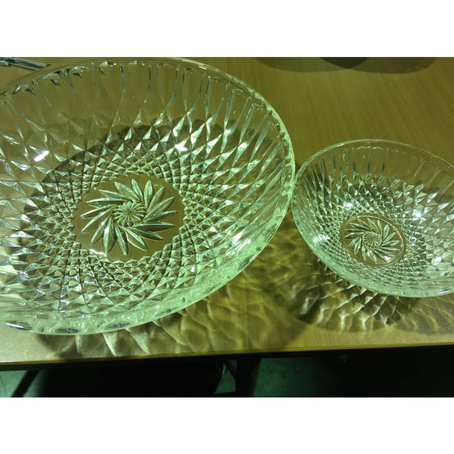 矢車カット ガラス皿 大 深皿1枚 中 深皿5枚 サラダ皿セット そうめん皿セット 未使用 ★0057 B-2 |  | 01