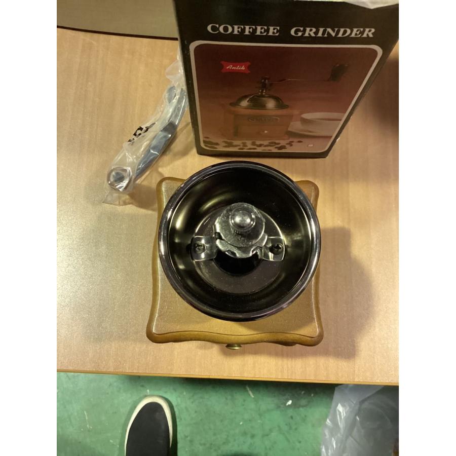 コーヒーグラインダー 手挽き コーヒーミル レトロ風 オブジェ アンティーク 未使用  ★0068 A-4 |  | 02