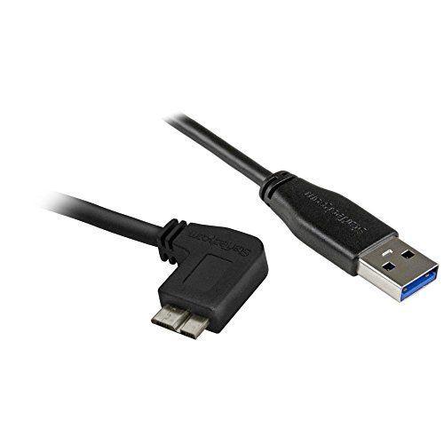 上等な StarTech.com L型右向きMicro USB 3.0 USB3AU2MRS 正規激安 スリムケーブル 2m